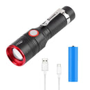 Zoomable USB Rechargeable T6 LED Flashlights Camping 3 Modes Flashlight