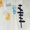 DIY Route Sign Cutting Dies Stencil Scrapbooking Embossing Template Craft