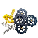 4Pcs Hand Twist Leveling Nut+4Pcs Hot Bed Light Load Compression Mould Die