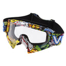 Motocross Snowmobile Snowboard Goggles UV Protector Eyewear Clear Plastic Clear