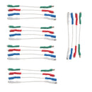 Set Of 20 Turntable Phonograph  Wires Headshell Cables Connector Clips