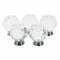 Pack of 5 40mm Crystal Glass Cabinet Knob Drawer Pull Handle Kitchen Door W R4F2
