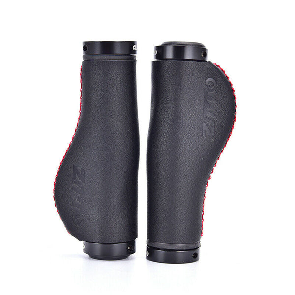1Pair Bike Handlebar Fiber Leather Mountain Bike Grips Non-slip Lock For Bic_kz