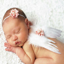 Newborn Babys Girls Angel Wings Wing Set Feather Newborn Photography Props