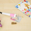 Rhinestone Hot Fix Applicator Iron-on Wand 7 Tips Fast Heated Heat-fix Tool