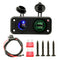 12-24V Dual USB Charger Socket Waterproof Power Outlet Fast Charge with Fuse