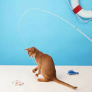 Catnip Filled Cat Toys Fishing Cat Teaser Wand Exerciser Training Chasing B