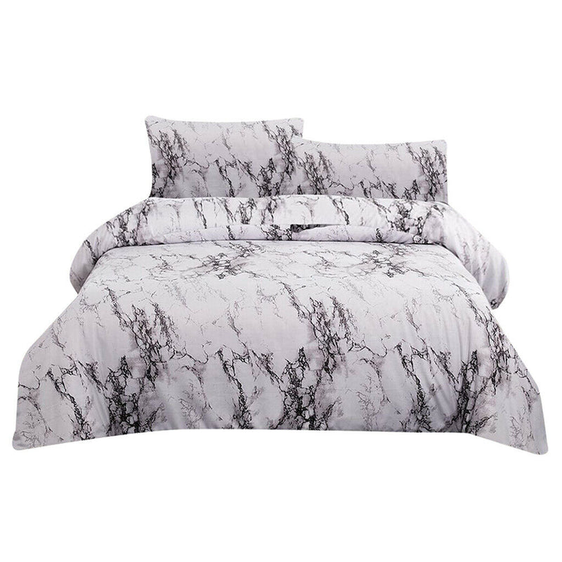 3pcs/set Marble Bedding Set Comforter Cover Pillow Cover Polyster Queen