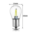 8Pcs 1156 Ba15S P21W Cob White Led Turn Signal Light Reverse Backup Lamp Bu
