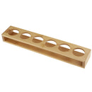 Bamboo Holes Glass Holder Cocktail Cup Party Cup Rack Stand 6 Holes Straight