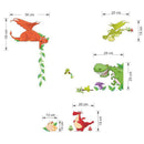 Dinosaur Zoo Wall paper Decals for Kids Baby  Boy Bedroom Wall Stickers&M&