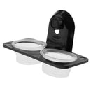 2 Pcs Dual Reptile Feeding Bowl Screw Food & Water Drink Eating Device Dish For