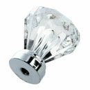 12x Clear Crystal Glass Door Knobs Drawer Cabinet Furniture Pull Handles