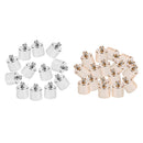 200 Pcs DIY End Bead Cap for Tassel Cords for DIY Jewelry Necklace Findings