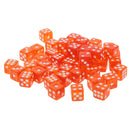 50PCS D6 Polyhedral Dice 6 Sided Dice 12mm For