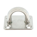 2Pc Square Pad Eye Plates Stainless Steel 8mm Shade Sail Marine Boat Fitting