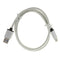 USB Android Charging Cord TPE Data Sync Quick Charger Cable White+ Nylon Braided