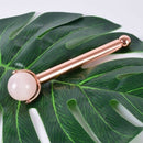 Eye Jade Roller Stainless Steel Natural Quartz Facial Roller Eye Jade Rolle