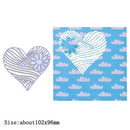 1pcs Love Flower Metal Cutting Die Stencil Embossing Template for Scrapbook Gift
