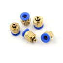 5PCS Male M5 - 6mm Straight Push in Fitting Pneumatic Push to Connect Air Hn