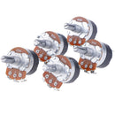 5PCS Switch Carbon Potentiometer WH138-1 B50K Ohm Single Linear With Swit,nJ Cy
