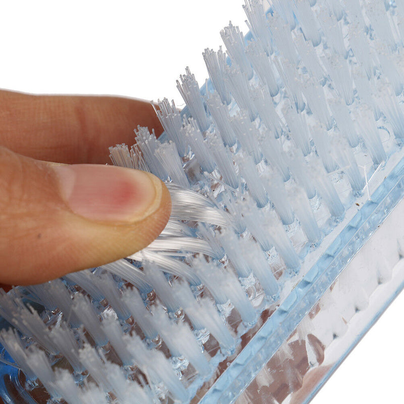 Double sided nail cleaning brush clean scrubber scrubbing bristles manicure   Pg