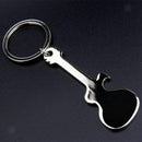New Creative Guitar Shaped Bottle Opener Pendant Keychain Keyring Keys Chai Y2E5