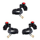 3x 12V Red Motorcycle CNC Engine Stop Start Kill Switch for 22mm Handlebars
