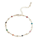 Fashion Women Zircon Star Sun Foot Chain Barefoot Anklet Casual Jewelry