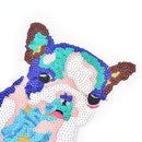Dog Sequin Applique embroidered patch fabric clothes applique decoration craftJR