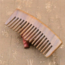 Natural Green Sandalwood Comb Wooden Massage Present Comb