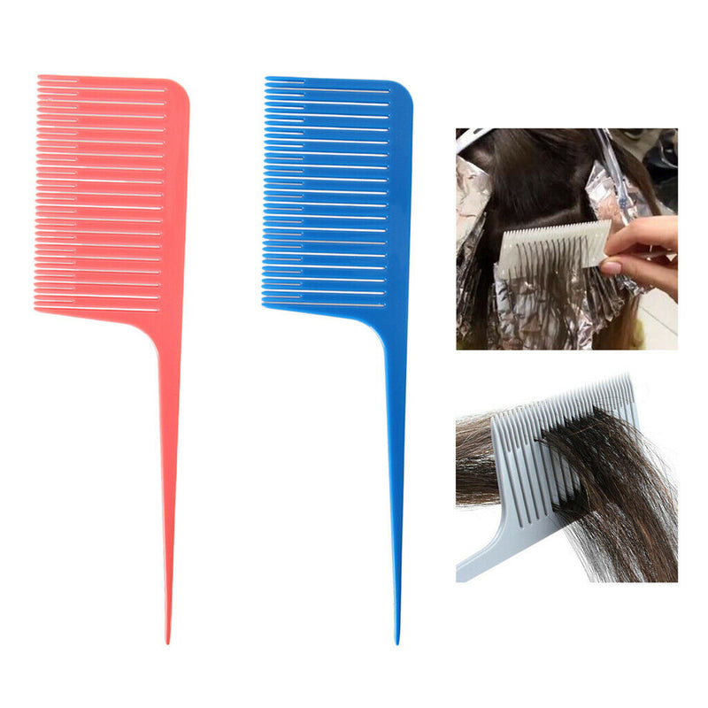 2x ABS Weave Highlighting Foiling Hair Comb Highlight Hair Combs Brush