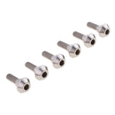 6pcs M6 x 20mm Titanium/Ti Disc Brake Rotor Bolts for Suzuki Yamaha R1 R6