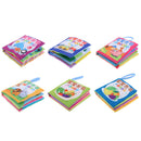 Baby Kids Cognize Chinese English Shapes Cloth Books Educational Toys 6 Set