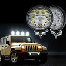 1x 9 LED Car SUV Drive Headlight Fog Light Spot + Flood Beam Working Lamp 27W fs