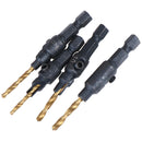 4Pcs HSS Countersink Drill Bit Set Woodworking Carpentry Tool 6-12