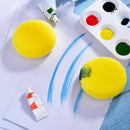 12 Pcs Painting Sponge Brush Synthetic Artist Sponges Brush Watercolor Spon