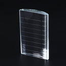 1pc U Type Crystal Curved Tile Eyelash Extension Stand Glass Glue Pallet M&O