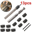 13 IN 1 Metal Weld Removal Drill Bits Set Double-sided Cut Rotary Spot Tool