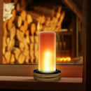 4pcs Mason Cover Lid Solar Light LED Flame Pattern Outdoor Restaurant Decor