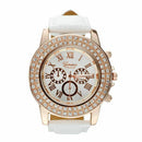 Women Watch, White Leather Strap