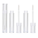 3Pc 5ml Empty Clear Lip Gloss Tube Container Bottle w/Brush Lip Wand
