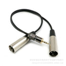 Audio cable 3.5mm Stereo to 2 XLR /mother 3.5mm turn card audio cable