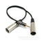 Audio cable 3.5mm Stereo to 2 XLR /mother 3.5mm turn card audio cable