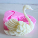 Cute Swan Silicone Fondant Cake Decorating Mold Cookie Pastry Baking Mould 3cG