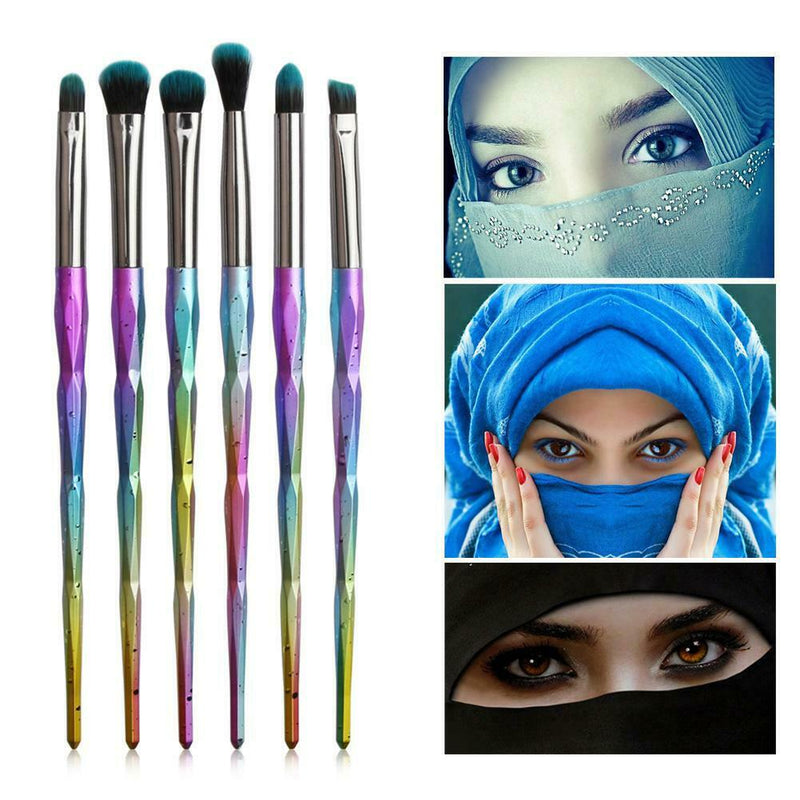 Makeup Brushes Kit Powder Eye Shadow Applicator Colorful Cosmetic Brushes Kit