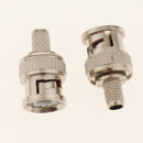 10 Pieces Professional BNC Male Crimp-On Connector BNC Plug Crimp Adapter