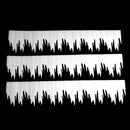 3x White Snowflake Ice Strip Foam Christmas Decoration Xmas Party Supplies JR