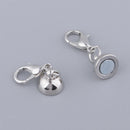5 Pieces Ball Magnetic Jewelry Clasps with Lobster for Necklace Jewellery Making