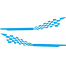 Plaid Stripes Vinyl Car Styling Stickers Auto Body Side Skirt Decorative Decals